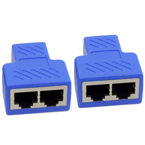 RJ45 Network Three-way Tee Network Cable Cable Seperater Network Cable Extension One Divided Into Two Adapter IPTV Network Cable Connector - Image 3